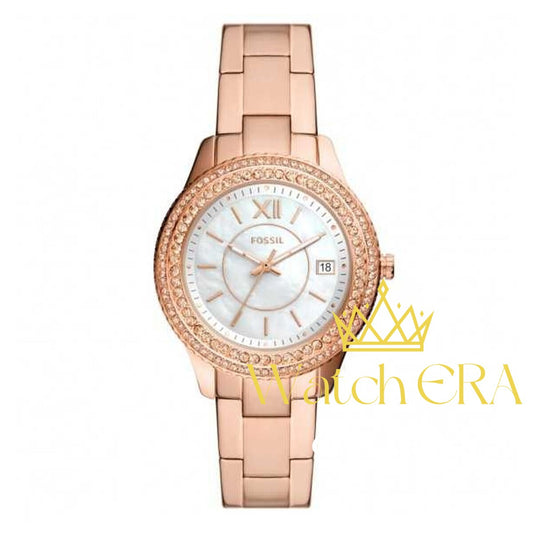 Fossil STELLA Rose Gold-Tone Stainless Steel Watch