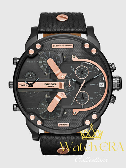 Command Attention with the Diesel Mr. Daddy 2.0 DZ7350: Bold Sophistication in Black