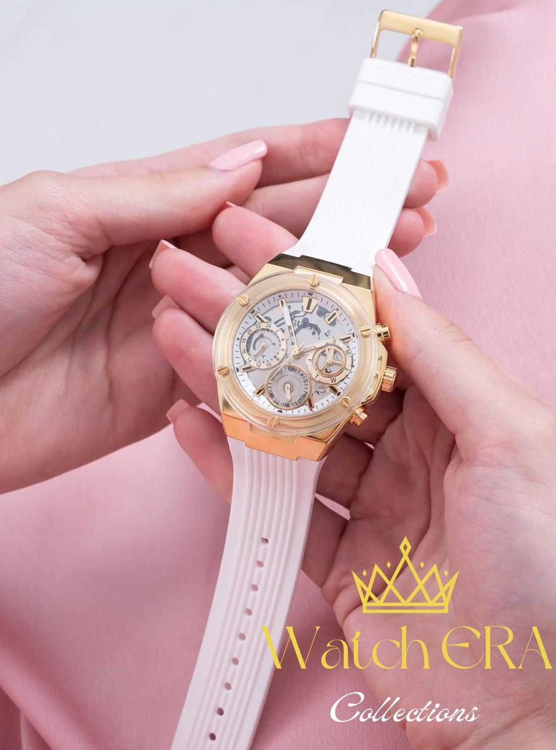 Guess Athena Watch Collection – Bold Elegance in Every Color