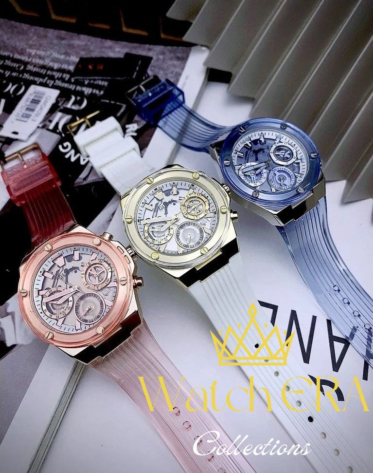 Guess Athena Watch Collection – Bold Elegance in Every Color